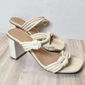 NWT A New Day IVORY ANIA MULEHEELS Women's Size 8 SANDALS SHOES target